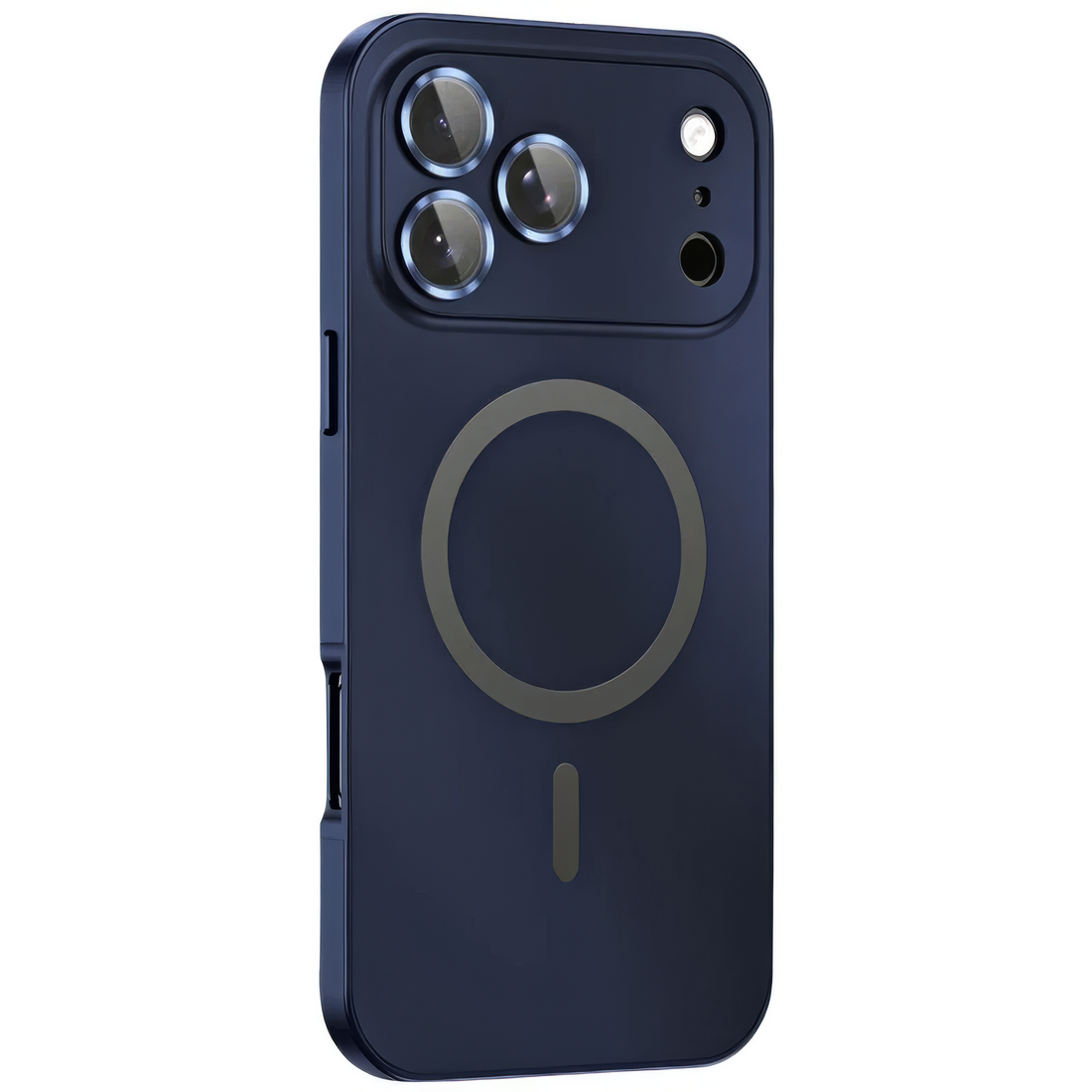 KAVENIQ ARC blaue Metallhülle für iPhone mit Kameraschutz